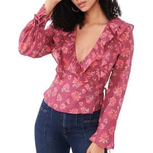 Free People Amanda Ruffle Top NWT